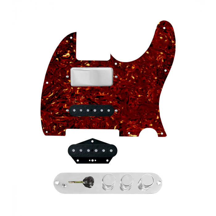 920D Custom Mason Style Loaded Pickguard for Nashville Tele With Tortoise Pickguard and TMAS-C Control Plate