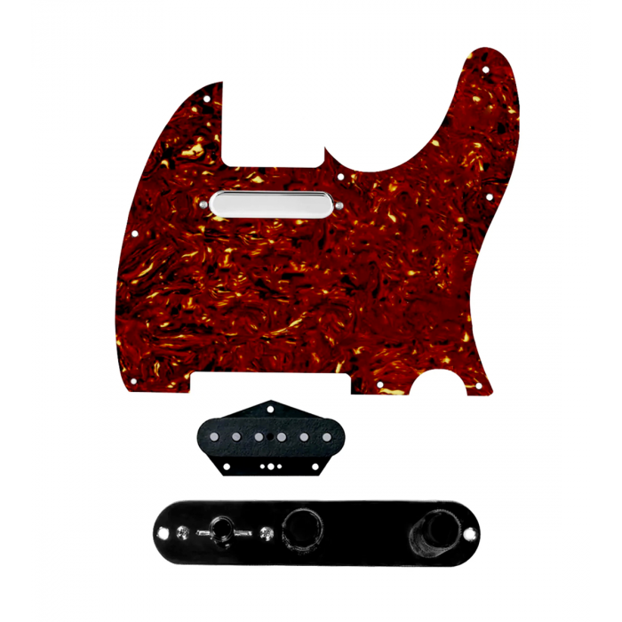 920D Custom Texas Vintage Loaded Pickguard for Tele With Tortoise Pickguard and T4W-B Control Plate