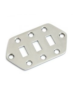 Genuine Fender Jaguar Guitar Pickup Selector Switch Control Cover Plate - Chrome