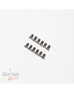 Genuine Fender Tremolo Block Mounting Screws, Chrome (12) 001-9656-049