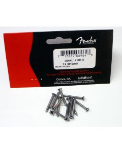 Genuine Fender Guitar/Bass Bridge and Strap Button Mounting Screws - Chrome