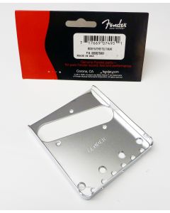 Genuine Fender American Vintage Telecaster Thinline Guitar Bridge Plate - CHROME