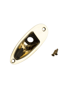 Genuine Fender Super Strat Input Jack Plate Ferrule (Import Models), Gold