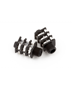 Genuine Fender 6-Pin Stereo Amplifier/Amp 1/4" Jacks (Set of 2), 005-3450-049
