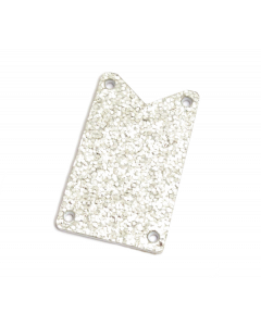 Genuine Gretsch Truss Rod Cover, Silver Falcon, Silver Sparkle, 006-2646-000
