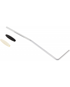 Genuine Fender Player Jaguar/Jazzmaster Tremolo Arm, Chrome w/Black White Tips