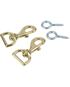 EVH Eddie Van Halen Signature Strap Clasps Set with Eye Hooks