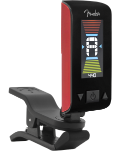 Genuine Fender Original Clip-On Color LCD Tuner for Guitar, Banjo - FIESTA RED