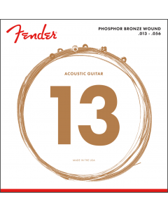 Fender 60M Phosphor Bronze Acoustic Guitar Strings, MEDIUM 13-56