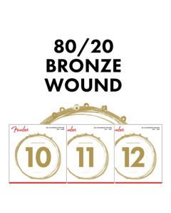 Fender 70XL 80/20 Bronze Acoustic Guitar Strings Set - EXTRA LIGHT 10-48