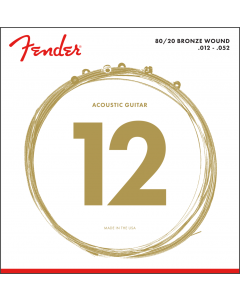 Fender 70L 80/20 Bronze Acoustic Guitar Strings - LIGHT 12-52