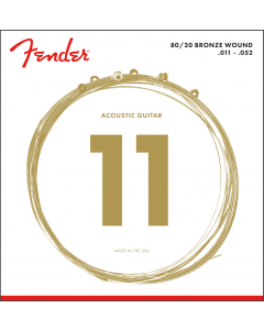 Fender 70CL 80/20 Bronze Acoustic Guitar Strings Set - CUSTOM LIGHT 11-52