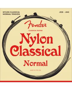 Fender 130 Nylon Ball End Folk Acoustic Guitar Strings Set - MEDIUM 28-43