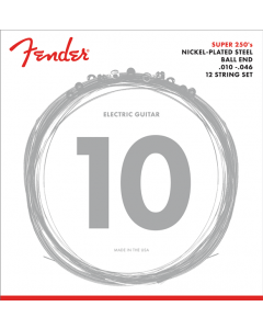 Genuine Fender XII Electric Guitar Strings - 12 String Set - NPS 10-46