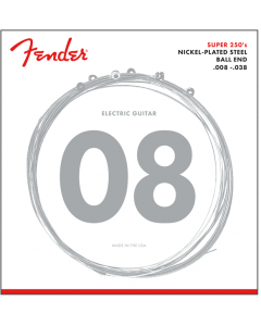 Fender Super 250XS Nickel-Plated Steel Electric Guitar Strings EXTRA SUPER LIGHT