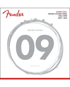 Fender Super 250L Nickel-Plated Steel Electric Guitar Strings Set - LIGHT 9-42