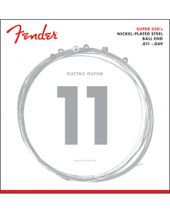 Fender Super 250M Nickel-Plated Steel Electric Guitar Strings Set - MEDIUM 11-49