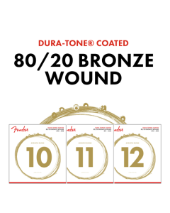 Fender 880XL Dura-Tone Coated Acoustic Guitar Strings - EXTRA LIGHT 10-48