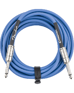 Fender Contour Series Instrument Cable, Straight, 18.6' ft, Lake Placid Blue