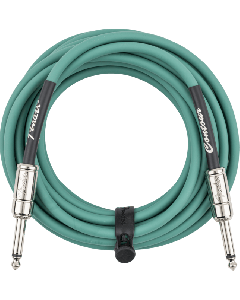 Fender Contour Series Instrument Cable, Straight, 18.6' ft, Sherwood Green