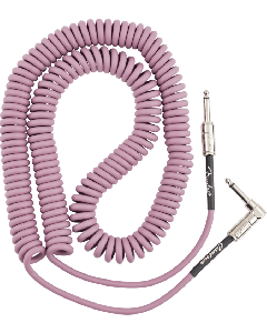 Fender Contour Series Guitar/Instrument Coiled Cable, 30' ft, Burgundy Mist