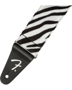 Genuine Fender 2" Wide, Wild Animal Faux Print Guitar Strap - Zebra