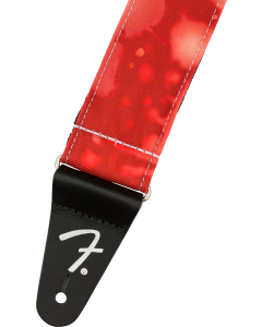 Fender Tie Dye Acid Wash 2" Wide, 33-59" Long Adjustable Guitar Strap, Red