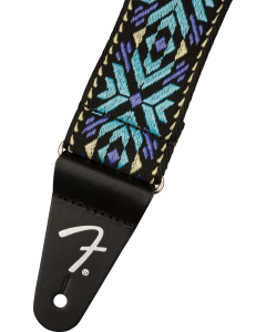 Genuine Fender 2" Pasadena Woven Guitar Strap, Blue Snowflake, 099-0638-025