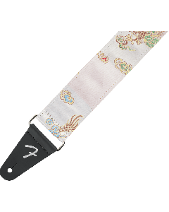 Genuine Fender Satin Dragon Guitar Strap, Ivory