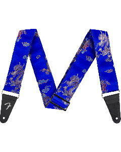 Genuine Fender Satin Dragon Guitar Strap, Royal Blue