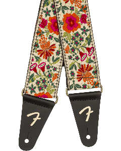 Genuine Fender Mosaic Jacquard Guitar Strap, Cream