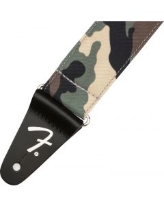 Genuine Fender 2" Wide Guitar Camo Strap, Woodland Camo 099-0638-076