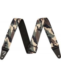 Genuine Fender 2" Wide Guitar Camo Strap, Woodland Camo 099-0638-076