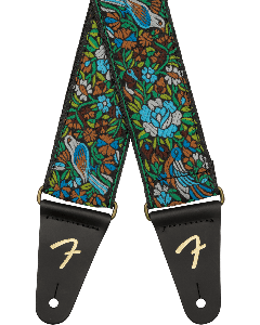 Genuine Fender Mosaic Jacquard Guitar Strap, Green