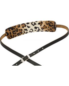 Genuine Fender Joe Strummer Vintage Guitar Strap - Black/Leopard 099-0640-017