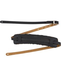 Genuine Fender Joe Strummer Vintage Guitar Strap - Black/Leopard 099-0640-017