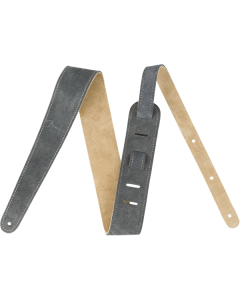 Genuine Fender 2" Wide Suede Guitar Strap, Gray/Tan, Reversible