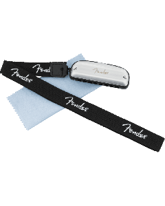 Fender Blues Junior Harmonica with Necklace Lanyard, Key of C, 099-0701-201