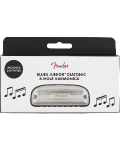 Fender Blues Junior Harmonica with Necklace Lanyard, Key of G, 099-0701-202