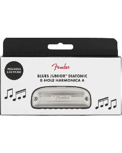 Fender Blues Junior Harmonica with Necklace Lanyard, Key of A, 099-0701-203