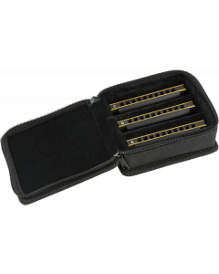 Fender Blues DeVille Harmonica PACK OF 3 with Case - Keys C, G, A