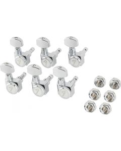 Genuine Fender ALL SHORT POST/Locking/2-pin/F-Logo/Chrome Strat/Tele Tuners