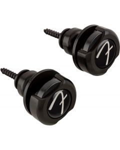 Genuine Fender Infinity F Logo Strat/Tele Guitar Strap Locks Straplocks - BLACK