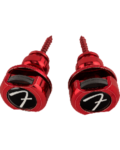 Genuine Fender Infinity F Logo Strat/Tele Guitar Strap Locks Straplocks - RED