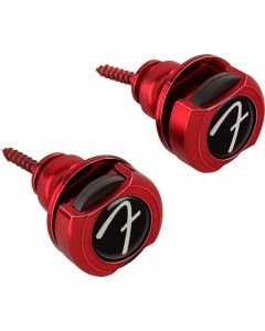 Genuine Fender Infinity F Logo Strat/Tele Guitar Strap Locks Straplocks - RED