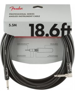 Fender Professional Guitar/Instrument Cable, Straight-Right Angle, 18.6' ft