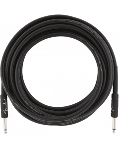 Fender Professional Series Black Guitar/Instrument Cable, Straight, 18.6' ft
