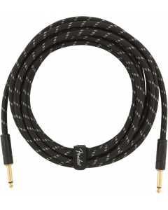 Fender Deluxe BLACK TWEED Electric Guitar/Instrument Cable, Straight Ends, 15'ft