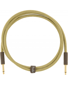 Fender Deluxe TWEED Electric Guitar/Instrument Cable, Straight Ends, 5' ft