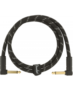 Fender Deluxe BLACK TWEED Electric Guitar/Instrument Cable, Right Angle, 3' ft